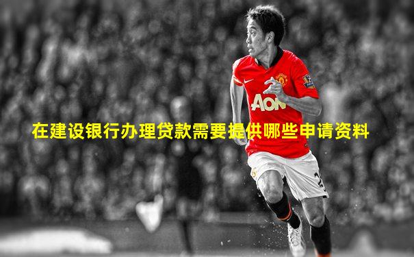在建设银行办理贷款需要提供哪些申请资料