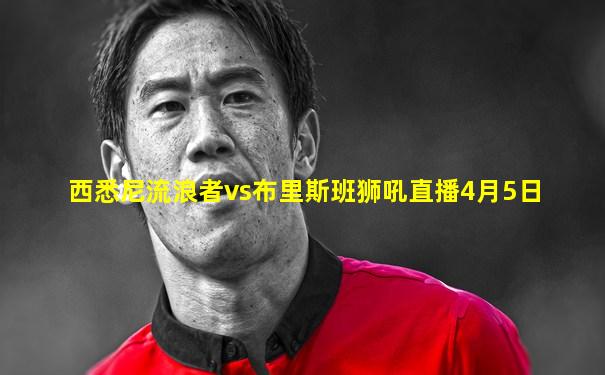 西悉尼流浪者vs布里斯班狮吼直播4月5日